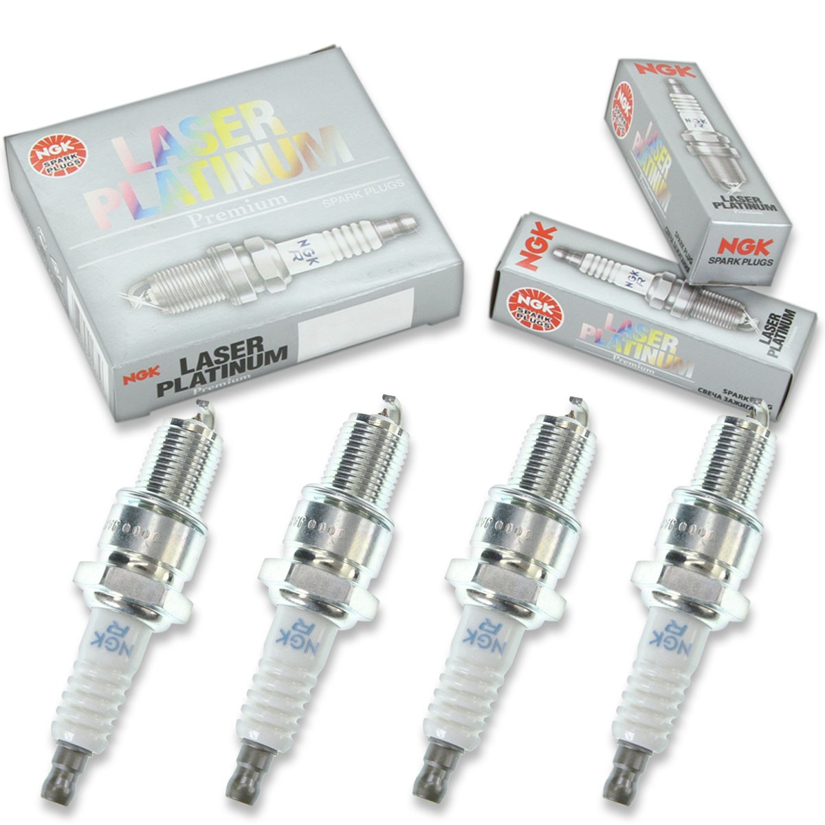 4 pcs NGK Laser Platinum Spark Plugs for 1983-1985 Mitsubishi Montero 2.6L vb