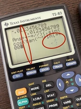 TI-83 Graphing Calculator w/Slide Cover Tested *Dead Pixels