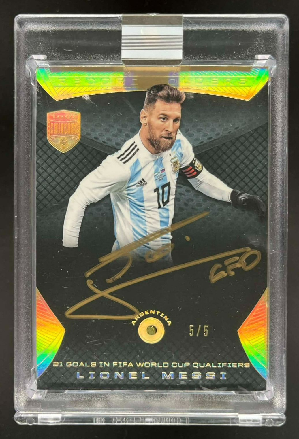 2018 PANINI EMINENCE LIONEL MESSI DIAMOND AUTOGRAPH WORLD CUP #D 5/5