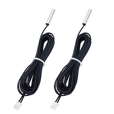 2 Pcs 3M 10K B3950 Thermistor Temperature Sensor,able to Support 25 to 125 De...