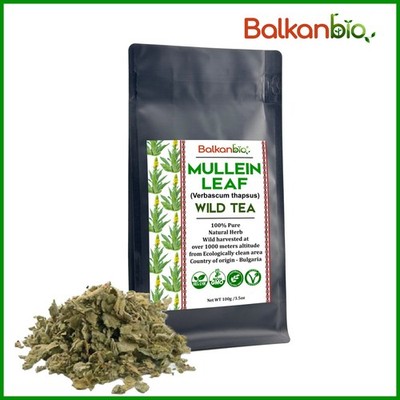 Mullein Leaves Dried Cut Organic Herbal Tea Verbascum Thapsus PREMIUM QUALITY