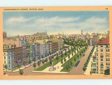 Unused Linen BUILDINGS ALONG COMMONWEALTH AVENUE Boston Massachusetts MA hp2132