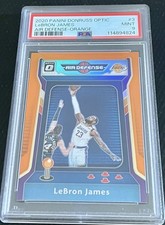 2020 LeBron James Lakers 29/39 PSA 9 Panini Donruss Optic Air Defense Orange #3