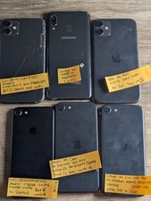 iPhone Lot For Parts As Is - 5 Broken iPhones And One Samsung - Read Description