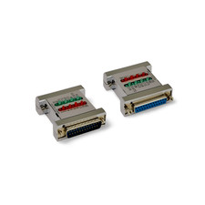 Serial Check Tester With LEDs DB25 Male to DB25 Female 31D3-42200 - Silver