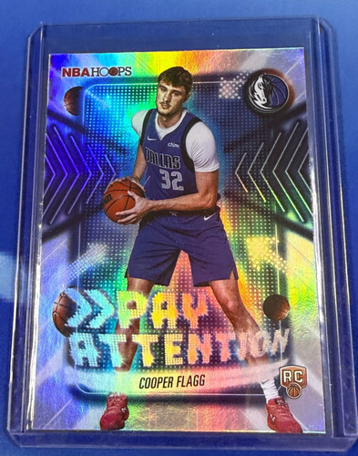 2025-26 Topps NBA Hoops Cooper Flagg Pay Attention Rookie Insert RC Mavericks