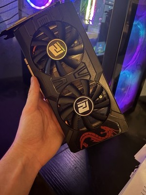 Power Color Red Dragon AMD Radeon Rx 570 8GB GDDR5 AXRX 1 HDMI 3 Display Ports 