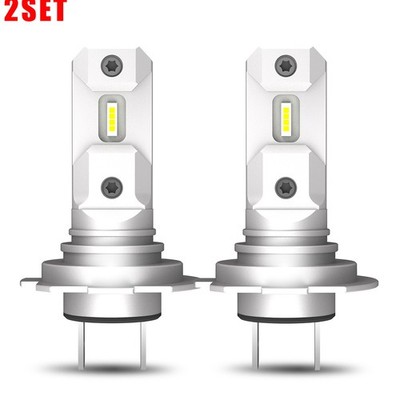 2Set 2x H7 LED Headlight Bulbs Conversion Kit High Low Beam 6000K Super White Br
