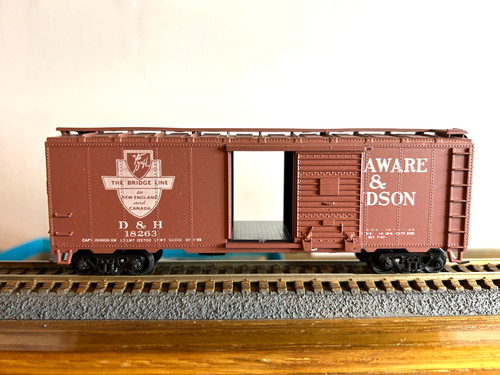 Coche de caja ATHEARN #1242 Delaware & Hudson 40' AAR #18263 con Kadees 1:87 | Zustand: New
