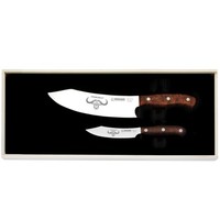 Giesser Messer Set 2-Tlg. Kochmesser 20 Cm Officemesser 10 Cm Holzgriff 19882Tol