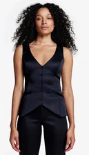 Smythe Tuxedo Waistcoat Size 4 Midnight Navy Tailored Vest SmytheHouse NWT $425