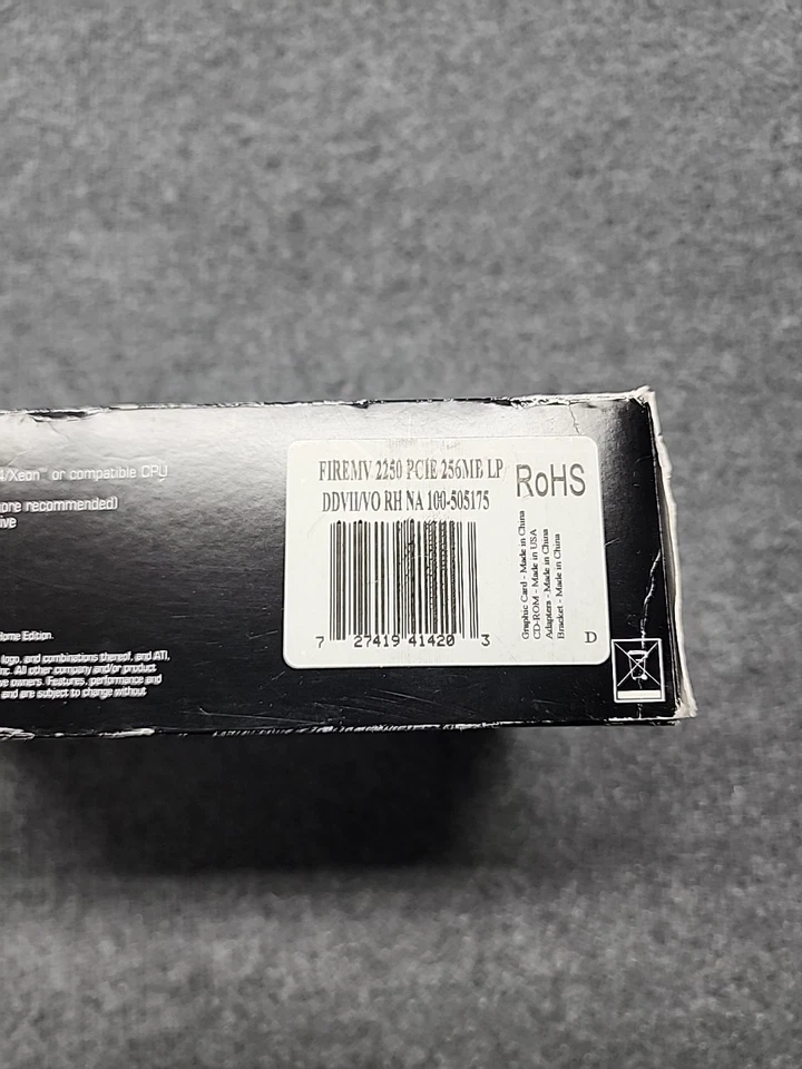 NEW ATI FireMV 2250 X1 256MB DDR2 PCIe Video Graphics Card NIB - Image 2 of 4