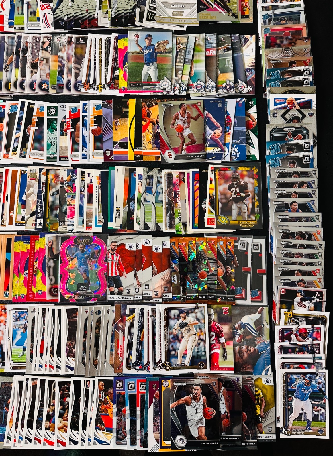 HUGE Sports CARD LOT! Jersey AUTO RC SP PRIZM Luka Doncic, Mahomes, Bo Jackson! view 11