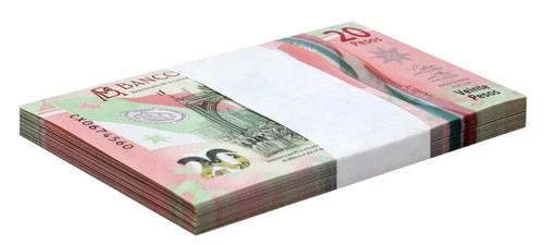 Mexico 20 Pesos, 2022, P-132h.5, UNC, Commemorative, Polymer X 100 PCS Bundle
