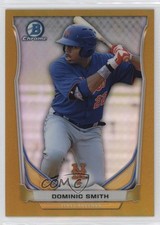 2014 Bowman Draft Top Prospects Chrome Gold Refractor 26/50 Dominic Smith 0lz7
