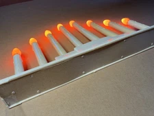 Vintage 8-Light Candolier Window Mantle Candelabra Drip Candle Lights MCM