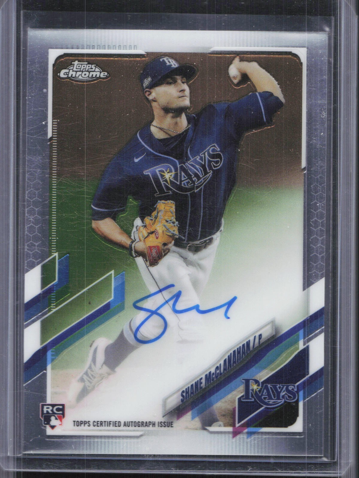 2021 Topps Chrome #RA-SM Shane McClanahan Rookie Autographs
