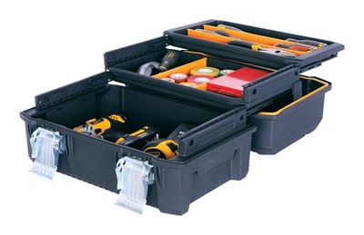 Stanley Fatmax Yellow/Black Foam Water-Resist Cantilever Tool Box 18 L x 9 H x 9