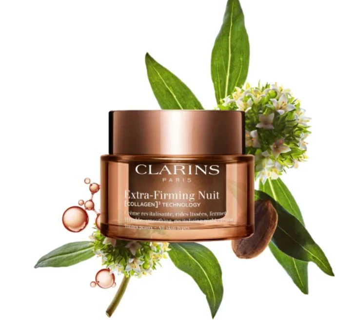 CLARINS crema Extra-Firming Nuit [collagen] Crema Notte 50 ml uso quotidiano - Immagine 2 di 4