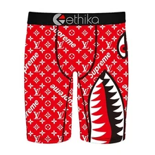 Ethika Men's Red Underwear Boxer Briefs US Stock Size Large New With Tag P pr