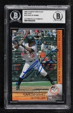 BAS 2005 MultiAd Sports Hagerstown Suns Carlos Gomez #18 BGS Authentic Auto ow6
