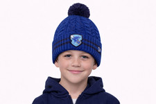 Harry Potter Ravenclaw Kids Beanie Hat Blue Bobble Knit Age 6–12 BNWT