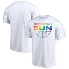 Unisex White Connecticut Sun Team Pride Wordmark T-Shirt