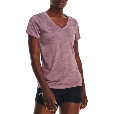 Under Armour L94401 Women's Misty Purple Twisted Tech V-Neck Shirt Size XXL