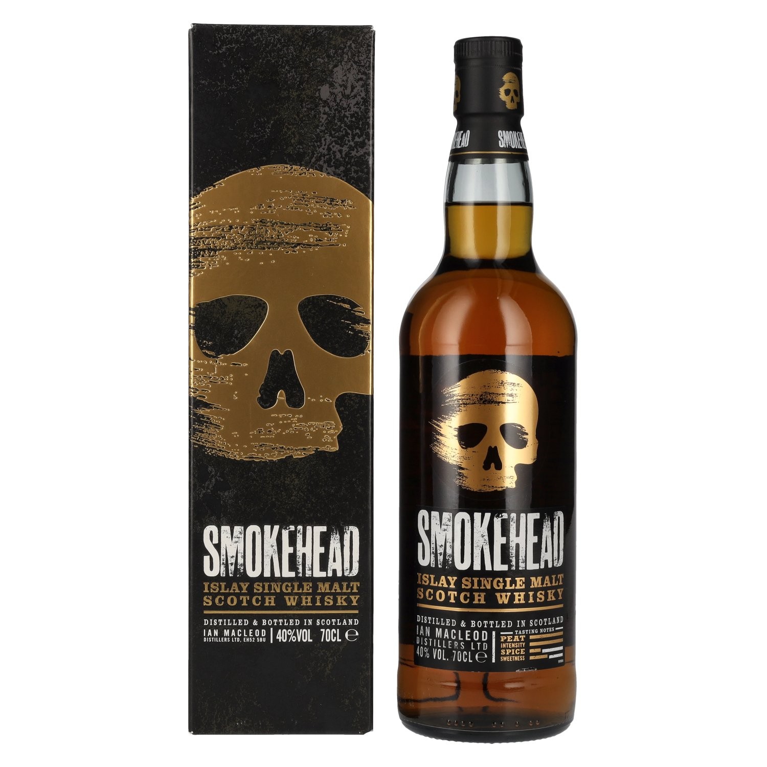 Smokehead Islay Single Malt Scotch Whisky 40% Vol. 0,7l in confezione regalo