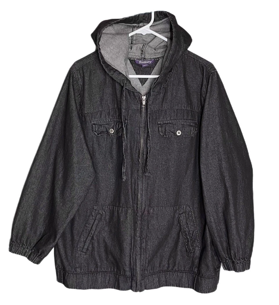 Roaman's Denim Plus Coats, Jackets & Vests for Women for sale | eBay
