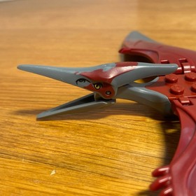 LEGO Jurassic World Pteranodon Minifigure Dinosaur 75915 & 10756 Red Grey