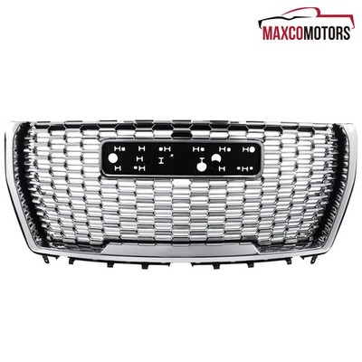 Hood Grille Fits 2021-2024 GMC Yukon / Yukon XL Chrome Denali Mesh Style Front
