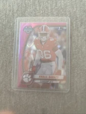 2024 Bowman University Chrome - Khalil Barnes #114 Pink Lava Refractor (RC)