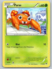 2015 POKEMON PARAS BREAKTHROUGH 1/162 C NM A89400 FREE S&H