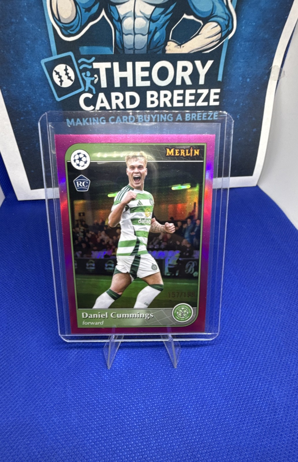 2024-25 Topps Merlin Uefa Club Competitions - Daniel Cummings #166 Pink 157/199