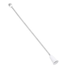 23.6 Inch E26/E27 Light Socket Extender Flexible Bulb Extender White