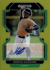 Kenya Huggins /10 GOLD AUTO 2022 Panini Prizm Draft Picks Reds SSP