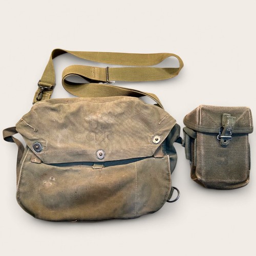 Authentic Vintage US Military Canvas Ammo Bag GP Shoulder Bag Pouch