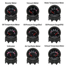 2'' 52MM 12V Car Gauge Water Oil Temp With Temp Sensor Oil Press With Sensor