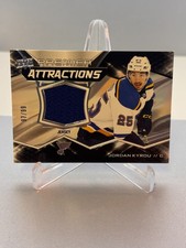 22-23 Jordan Kyrou Premier Attractions Jersey /99 St. Louis Blues