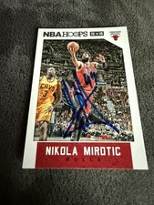 Autograph/Signed 2015-16 Panini NBA Hoops #106 Nikola Mirotic Chicago Bulls