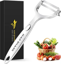 MAD SHARK Ultra Sharp vegetable peelers for kitchen – 10 Years No-Rust Stainless
