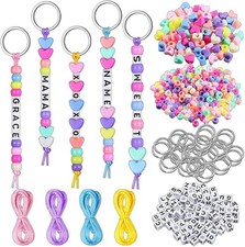 PonFxp 566 Pcs Keyring Making Kit, DIY Keychain Kit Includes Key... 