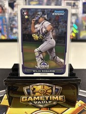 2012 Bowman Chrome Wilin Rosario Colorado Rockies Rookie Baseball Card #21. rookie card picture