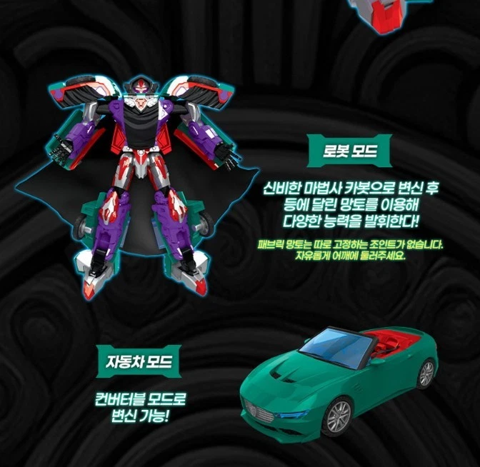 Hello Carbot The Braves HIDE HYDE Wizard Transformer Robot Car Cube Pack 2025 - Image 3 of 4