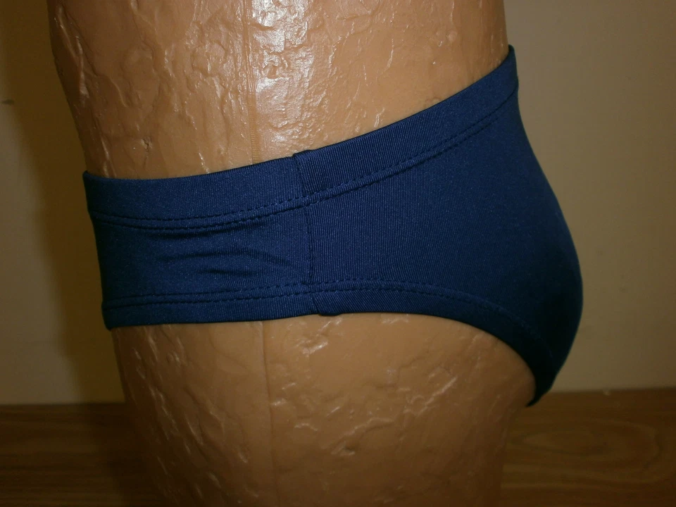 Calzoncillo Andrés Velasco Para Hombres Azul Marino Euro Elegante Mykonos Pequeño NUEVO #1351IM AL350 Foto 2 de 3