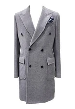 NWT MANUEL RITZ  DOUBLE -BREASTED COAT  MU.C4488.163743UM028 GREY