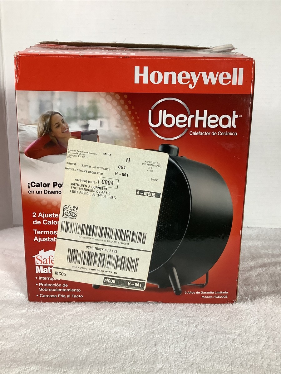 Honeywell Uberheat 1500 Watt 120 Volt Ceramic Space Heater Black HCE200B  92926200985 | eBay