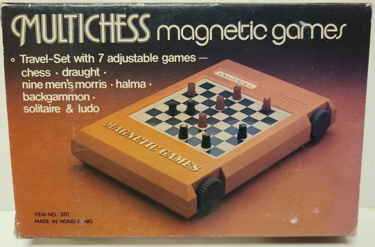 Vintage Travel Games To Go 6 in 1 Magnetic Games