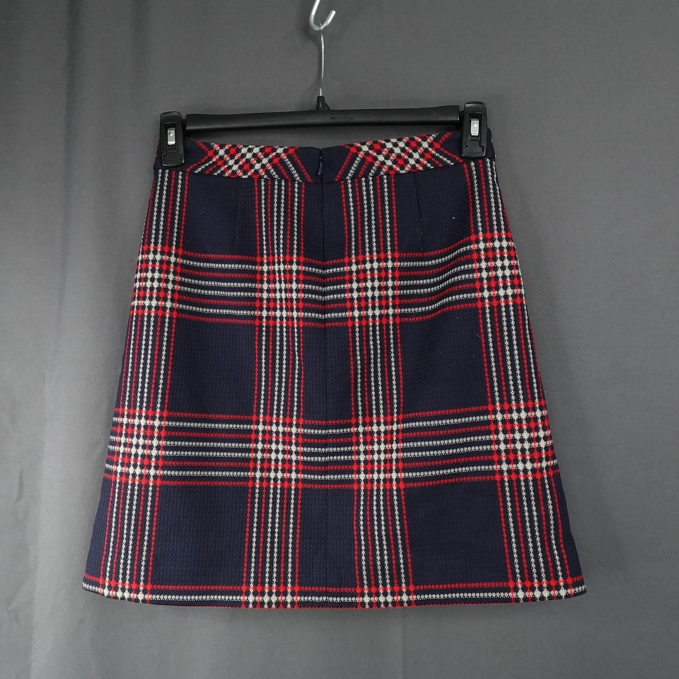 Minifalda halógena para mujer 2P azul a cuadros Academia Preppy colegiala retro Y2K Foto 2 de 4